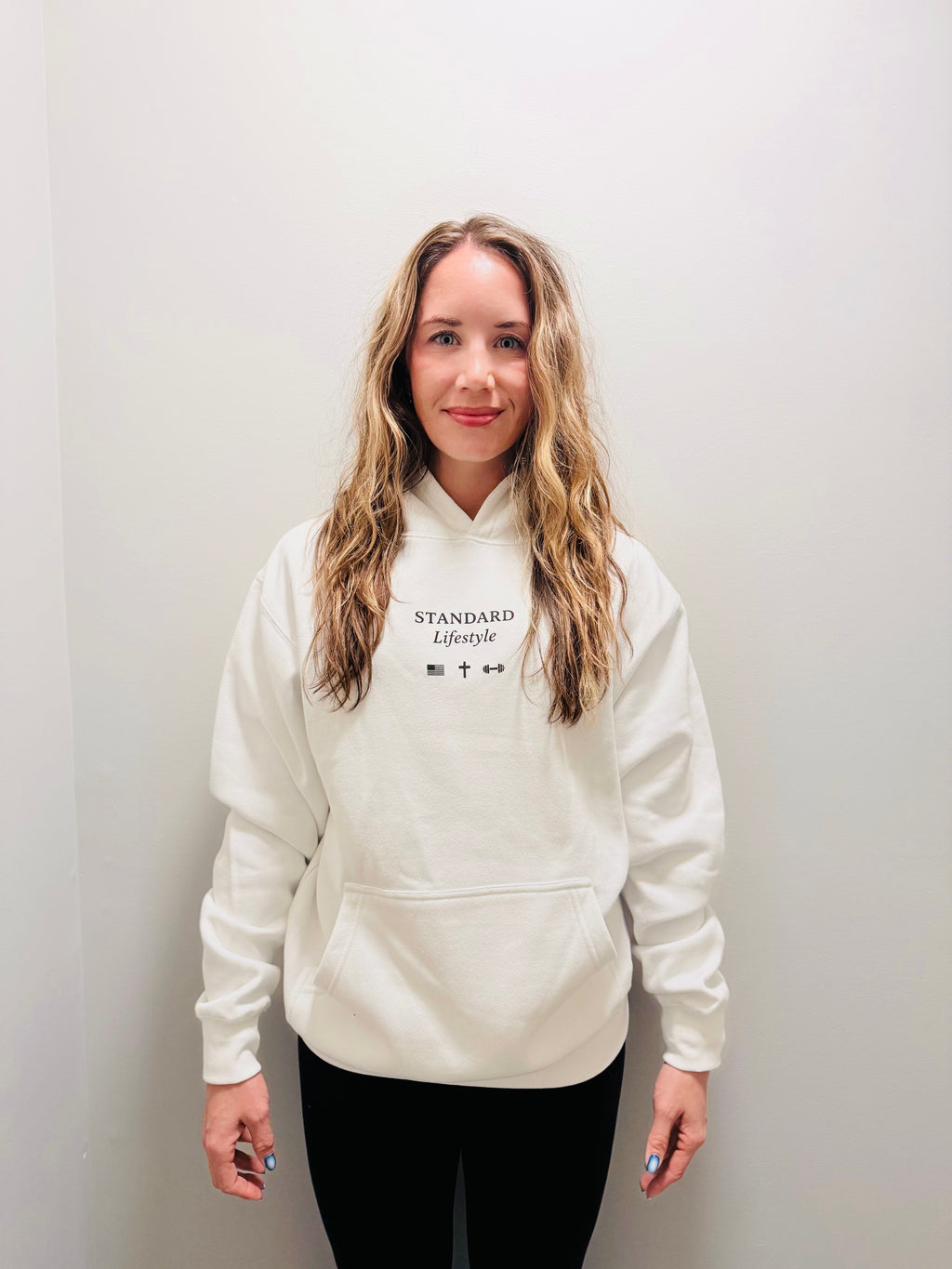 SET THE STANDARD Hoodie-White