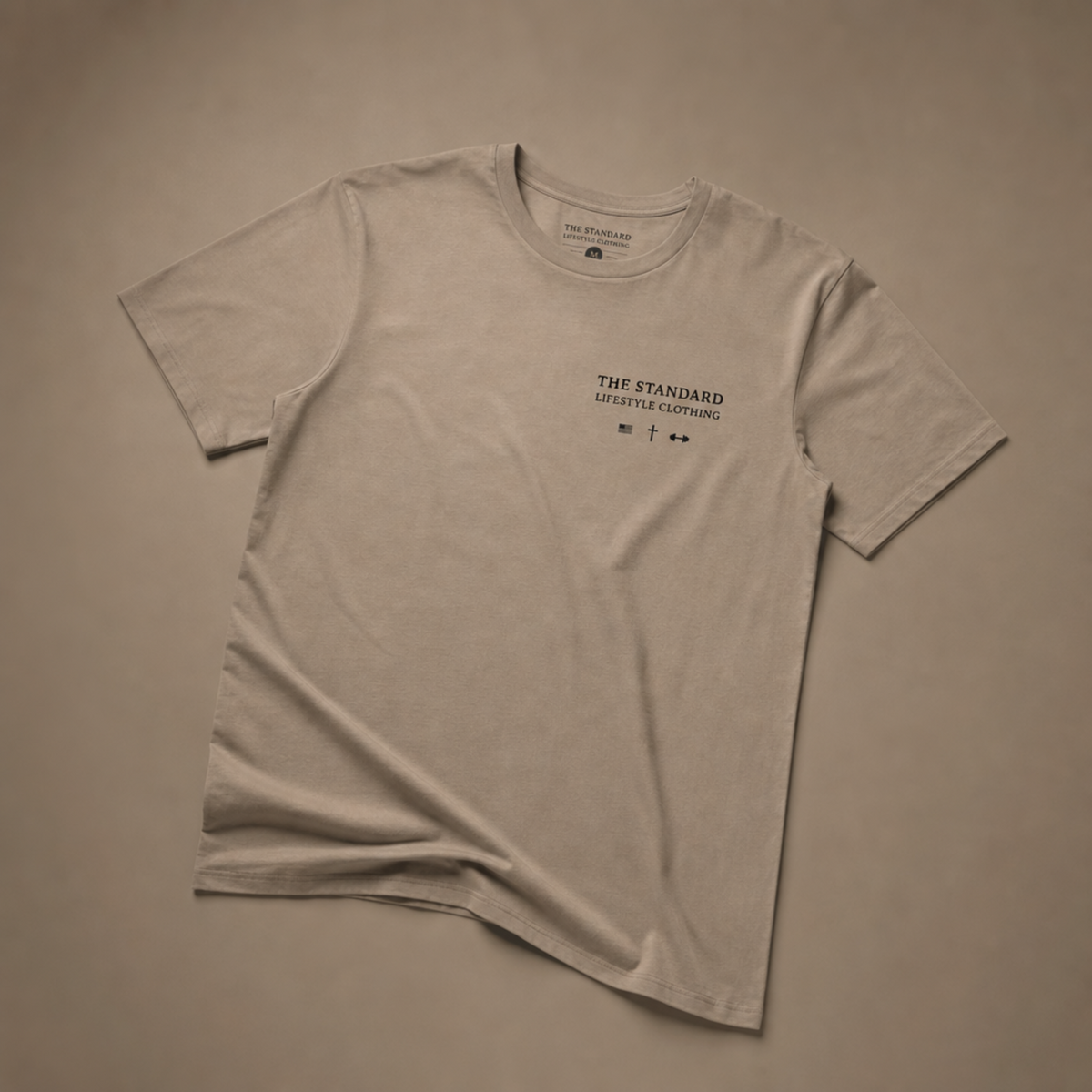 Freedom Comes From Sacrifice Tee - Mushroom