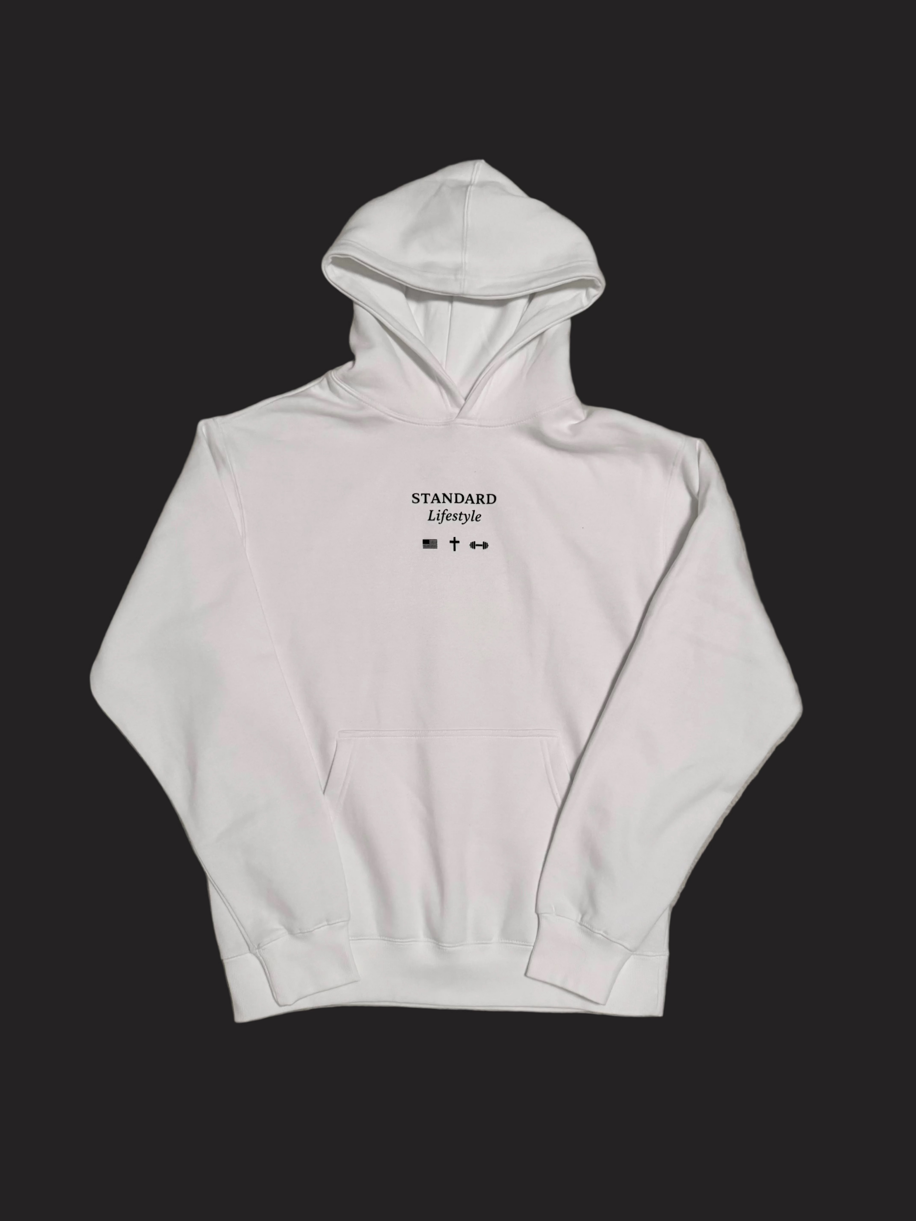SET THE STANDARD Hoodie-White