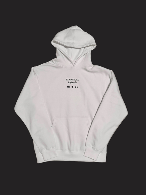 SET THE STANDARD Hoodie-White