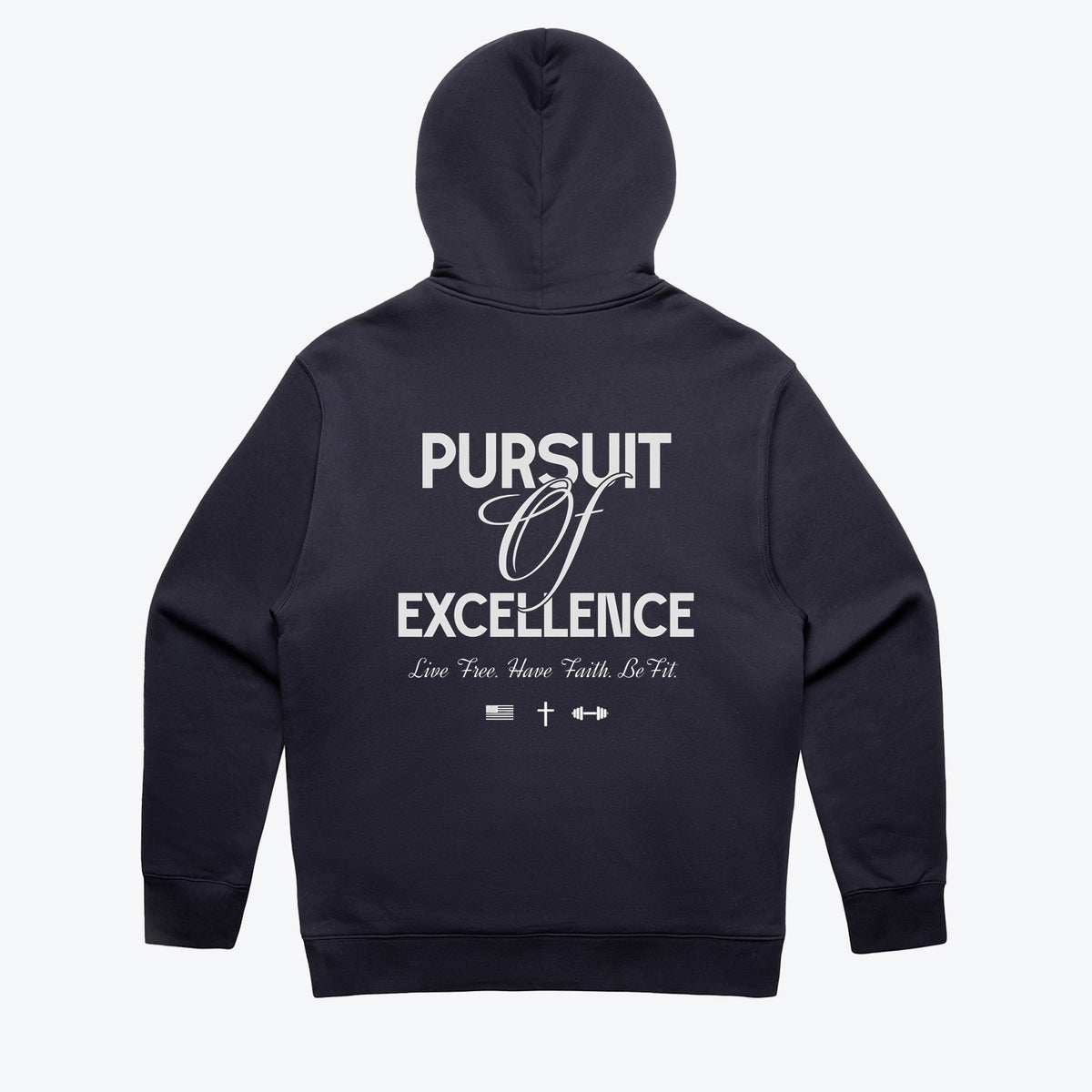 PURSUIT OF EXCELLENCE Hoodie - Ink Blue