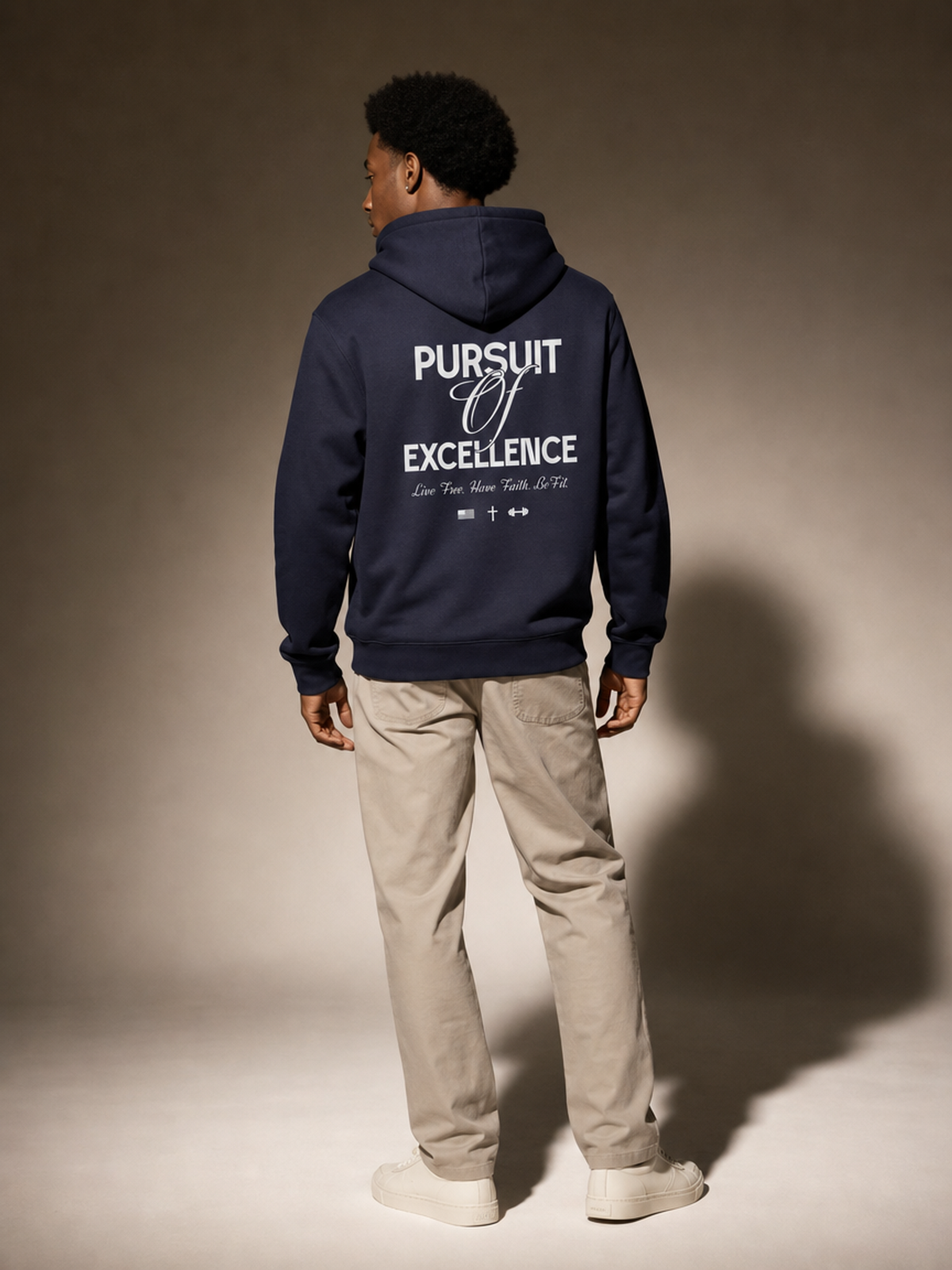 PURSUIT OF EXCELLENCE Hoodie - Ink Blue