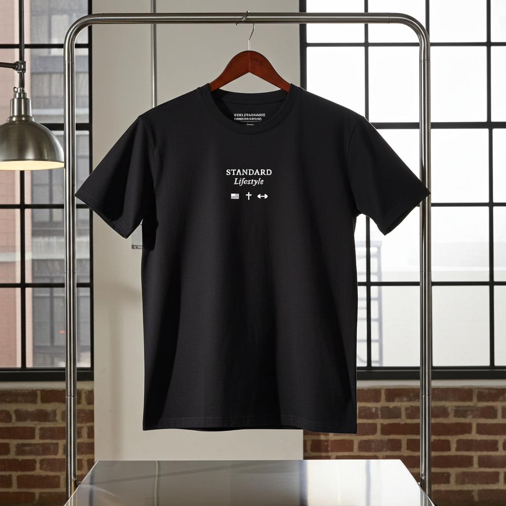 SET THE STANDARD Tee-Black