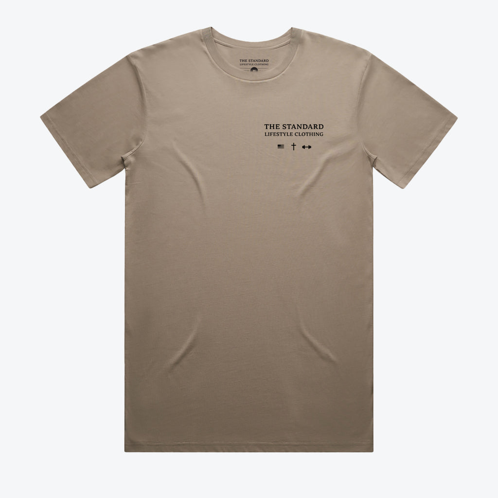 Freedom Comes From Sacrifice Tee - Mushroom