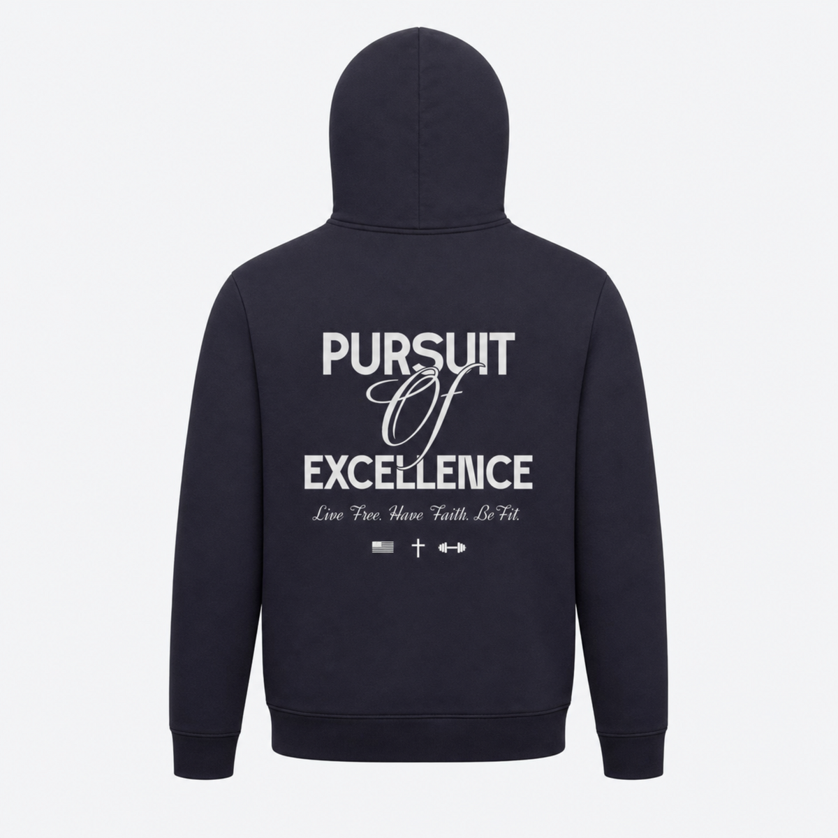 PURSUIT OF EXCELLENCE Hoodie - Ink Blue